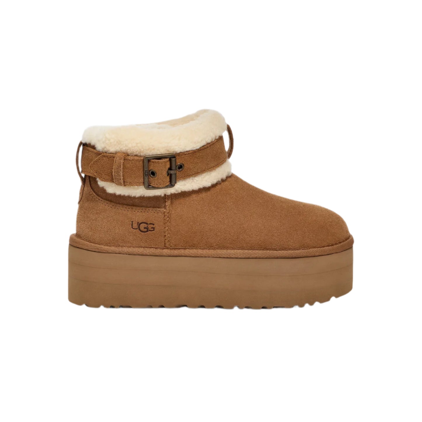 UGG Ultra Mini Belted Roller Boot Chestnut