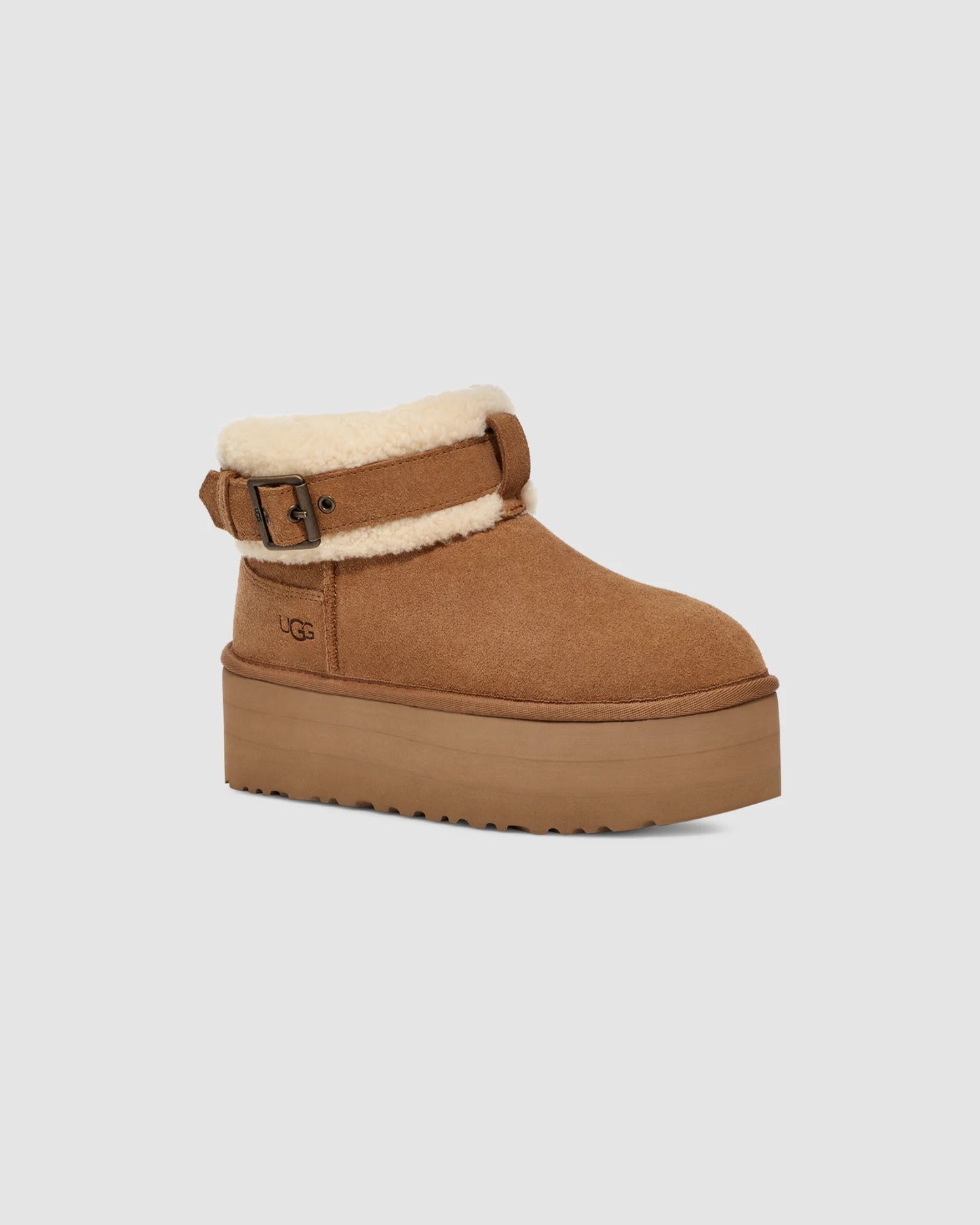 UGG Ultra Mini Belted Roller Boot Chestnut