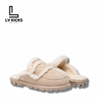 UGG chloe fluffy scuff beige