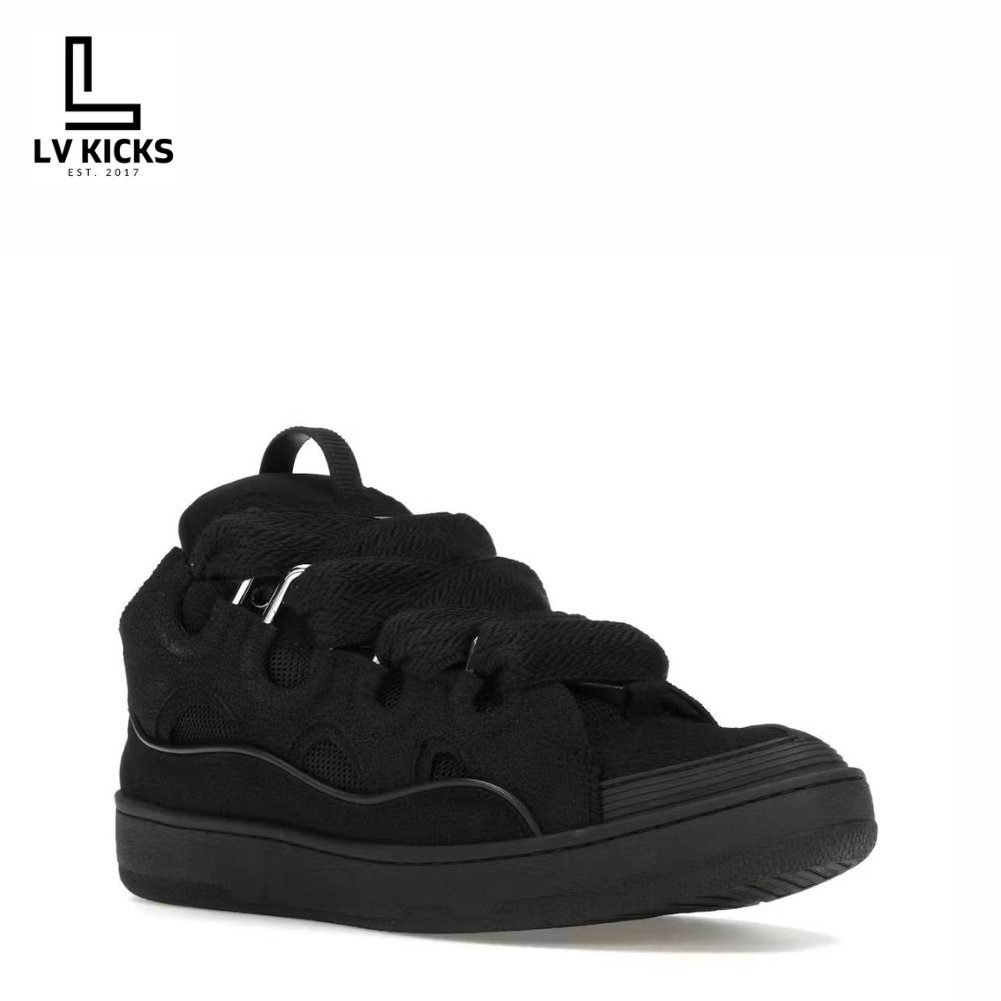 Lanvin Leather Curb Triple Black