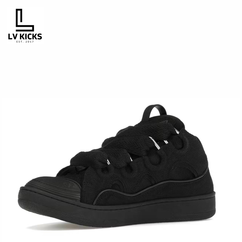 Lanvin Leather Curb Triple Black