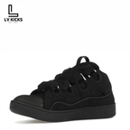 Lanvin Leather Curb Triple Black