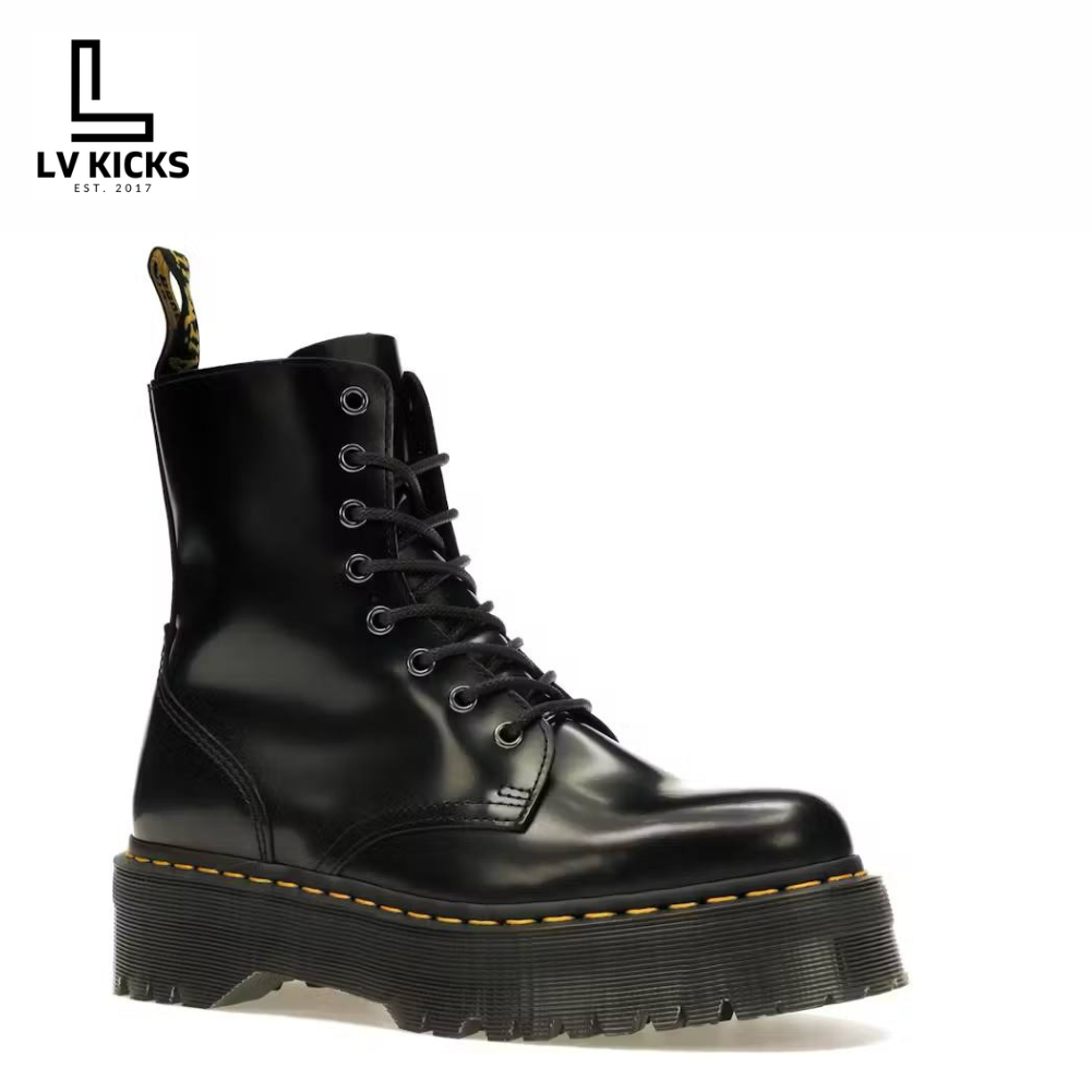 Dr. Martens Jadon Platform Boots Black Smooth Leather