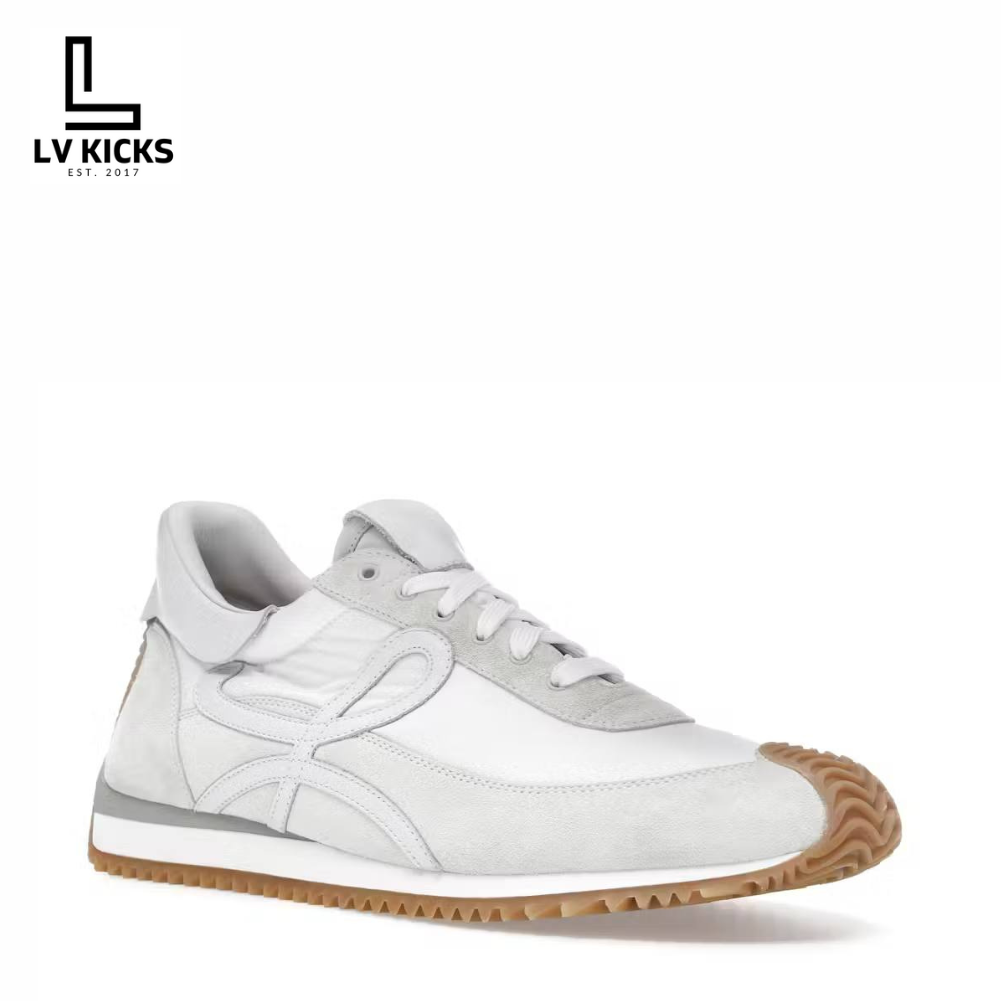 Loewe Flow Runner Low White Light Grey Gum