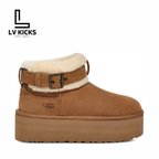 UGG Ultra Mini Belted Roller Boot Chestnut