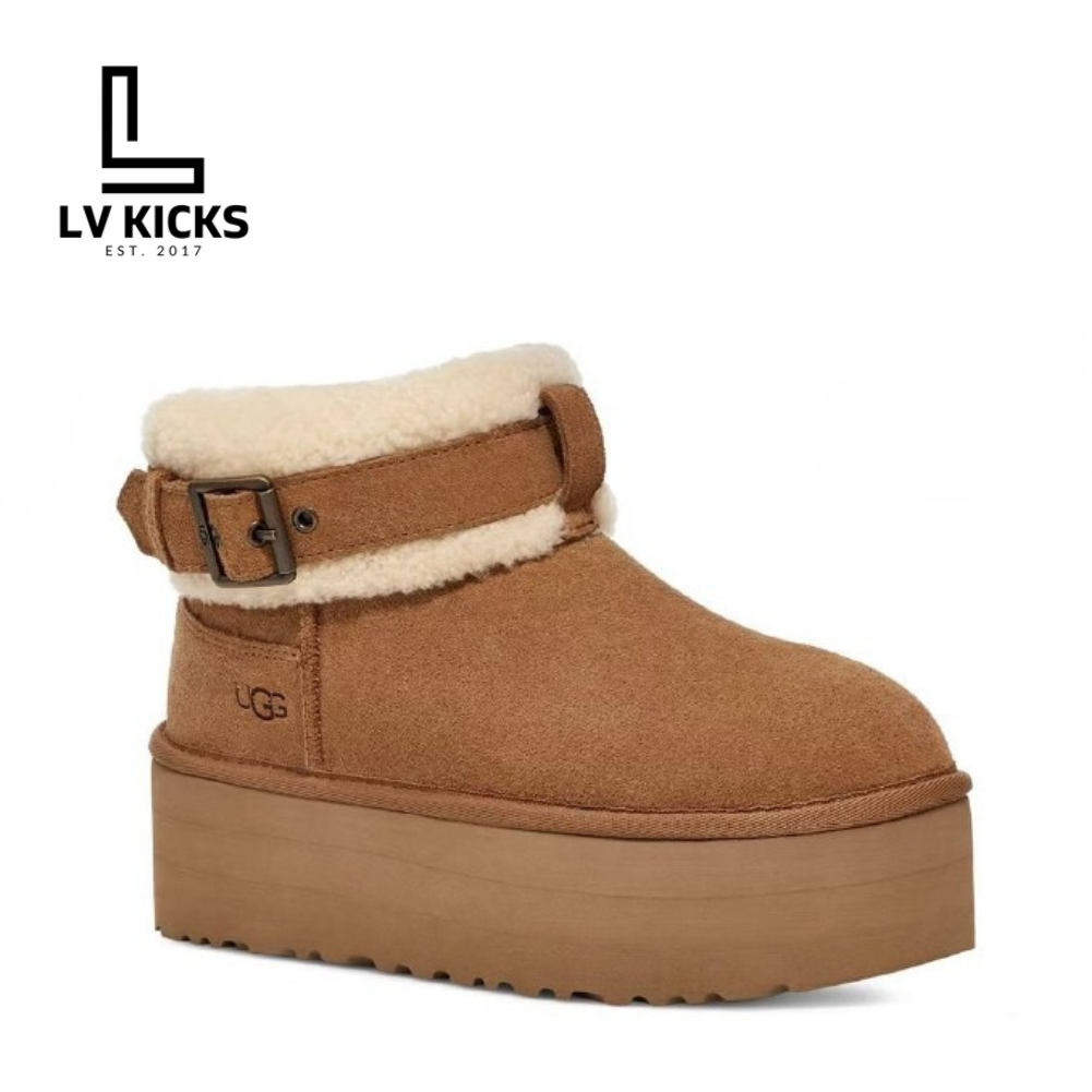 UGG Ultra Mini Belted Roller Boot Chestnut