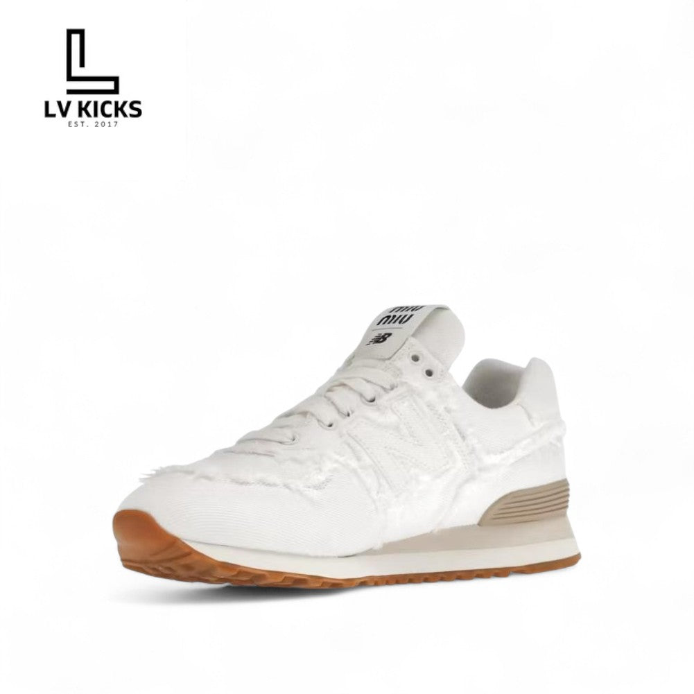 New Balance 574 Miu Miu Denim White