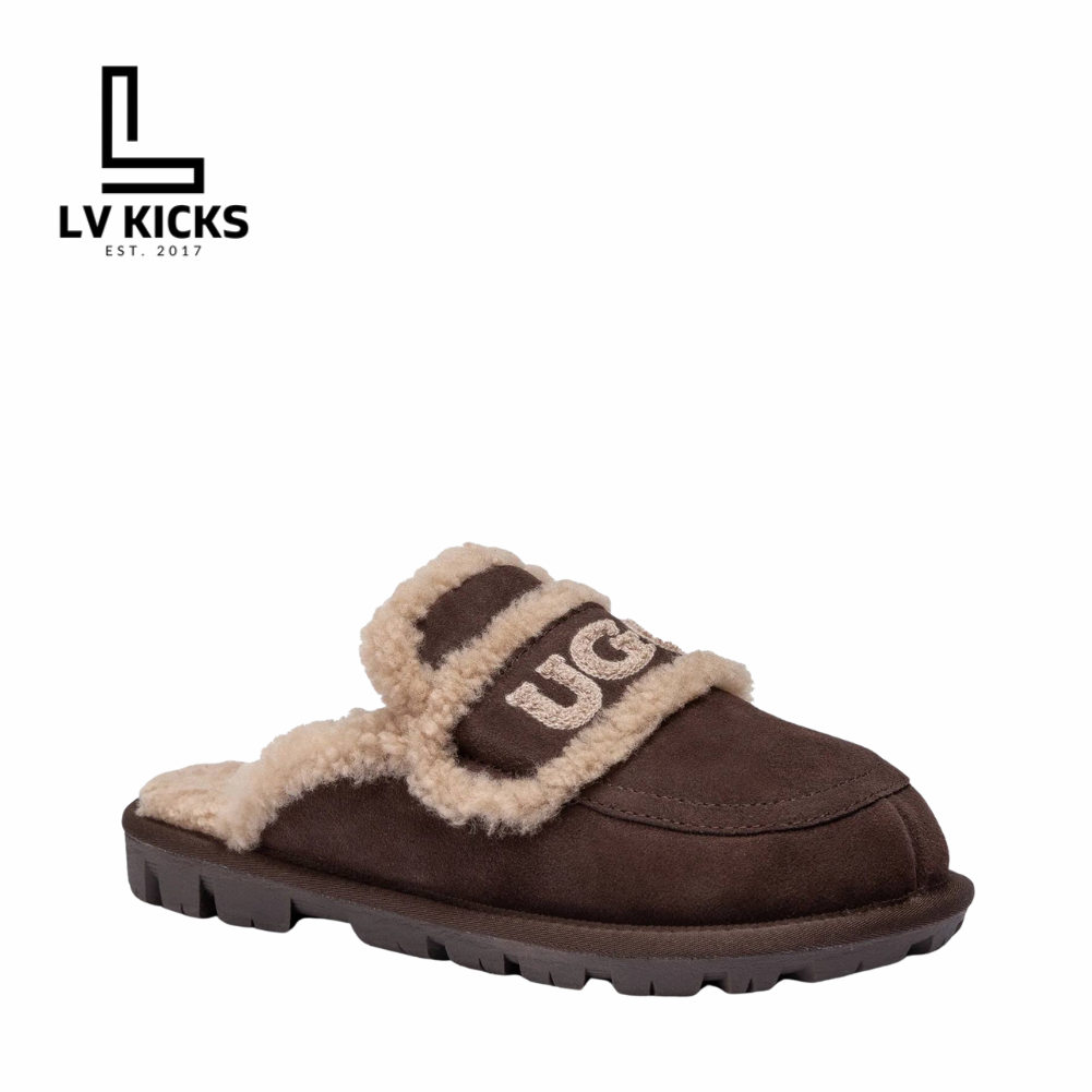 UGG chloe fluffy scuff bron