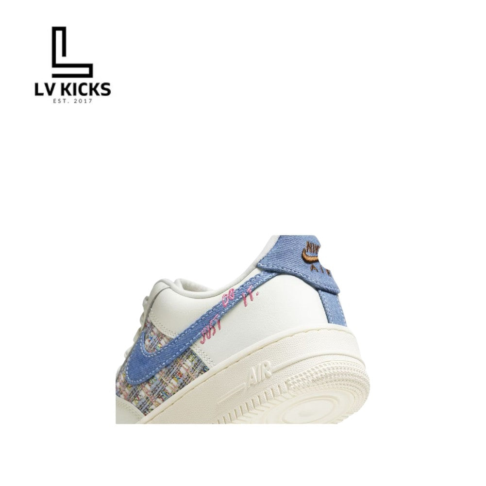 Nike Air Force 1 Low '07 LX Denim Swoosh Boucle
