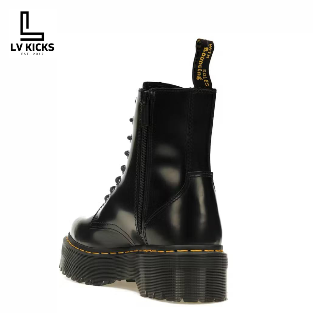 Dr. Martens Jadon Platform Boots Black Smooth Leather