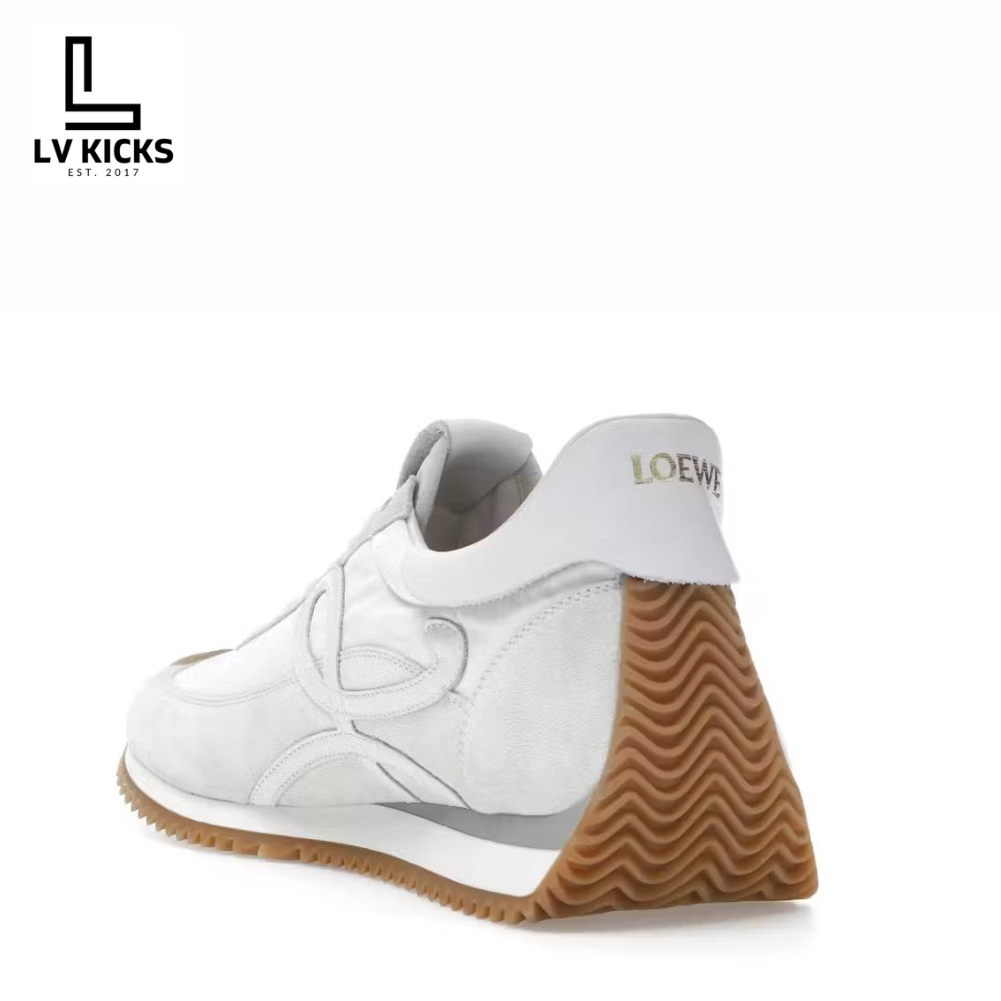 Loewe Flow Runner Low White Light Grey Gum
