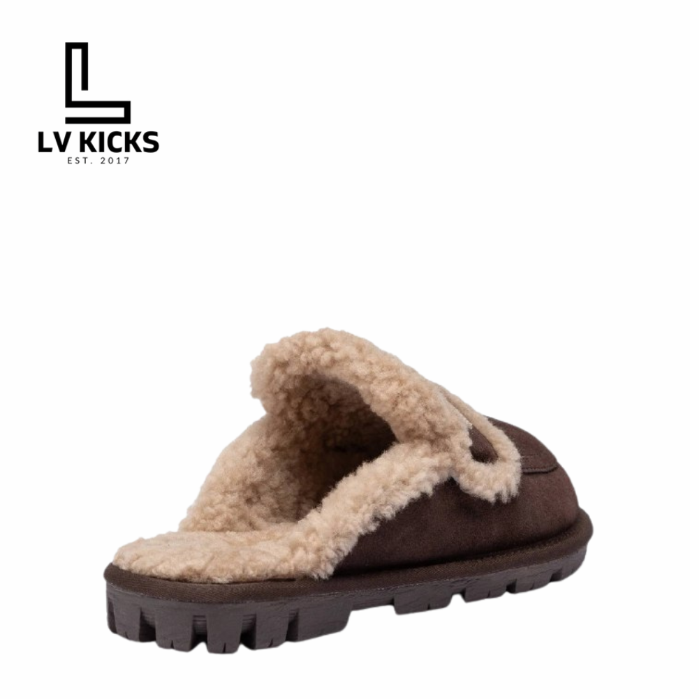 UGG chloe fluffy scuff bron