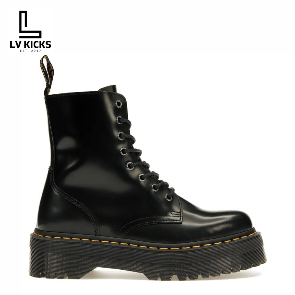 Dr. Martens Jadon Platform Boots Black Smooth Leather