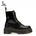 Dr. Martens Jadon Platform Boots Black Smooth Leather