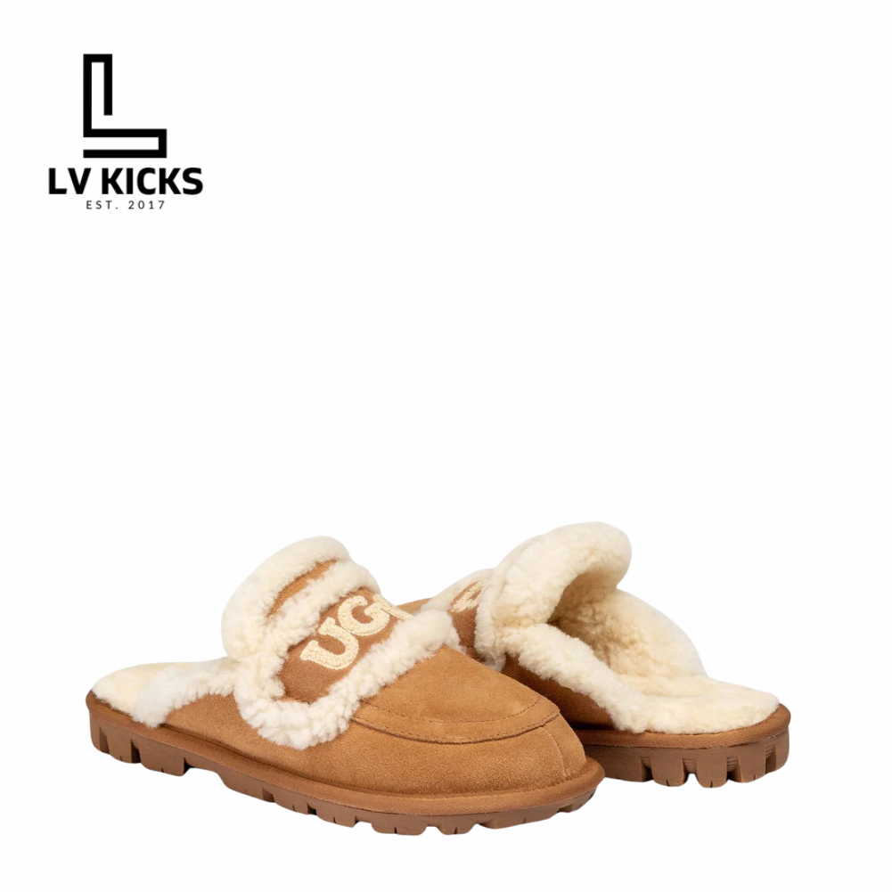 UGG chloe fluffy scuff Chestnut