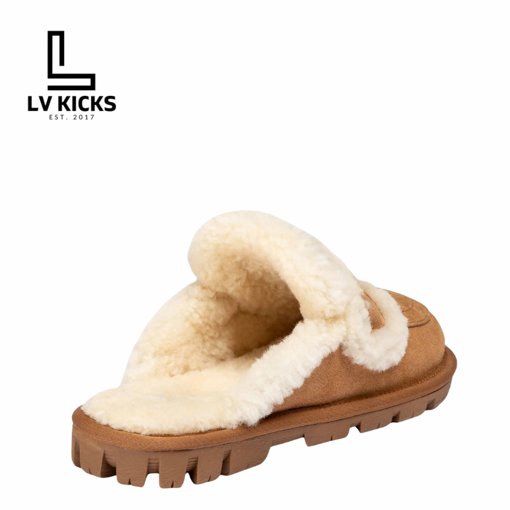 UGG chloe fluffy scuff Chestnut