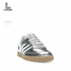 adidas Samba OG Silver Metallic Cracked Leather