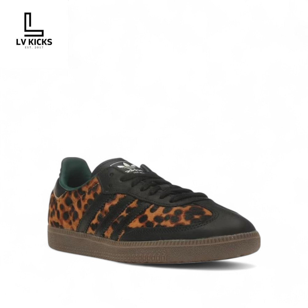 adidas Samba OG Black Green Leopard