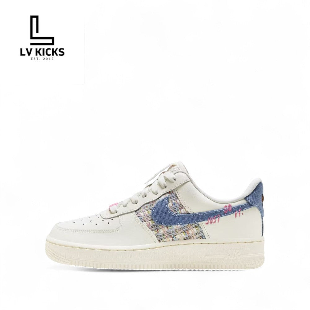 Nike Air Force 1 Low '07 LX Denim Swoosh Boucle